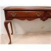 Image 2 : 2 Drawer Chippendale Style Mahogany Hall Table: