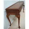 Image 3 : 2 Drawer Chippendale Style Mahogany Hall Table: