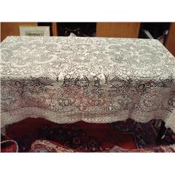 Lovely Point De Venise Lace Tablecloth: