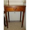 Image 1 : Primitive Single Drawer Pine Side Table: