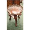 Image 1 : Unique Swivel Stool with Shell Carved Seat: