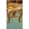 Image 3 : Unique Swivel Stool with Shell Carved Seat: