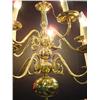 Image 2 : 10 Arm Colonial Brass Chandelier: