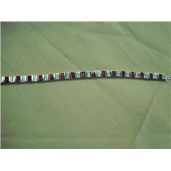 14KT Ruby and Diamond Ladies Bracelet:
