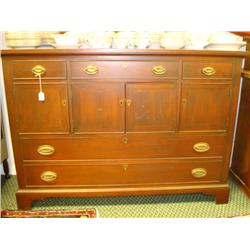 Solid Mahogany Buffet, 5 Drawers and 4 Cabinets: