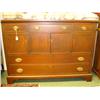 Image 1 : Solid Mahogany Buffet, 5 Drawers and 4 Cabinets: