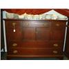Image 2 : Solid Mahogany Buffet, 5 Drawers and 4 Cabinets: