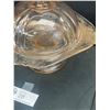 Image 2 : Vintage Depression Glass Pedestal Domed Dish