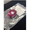 Image 2 : Polished Rough Mineral Ruby 200.25ct 37 x 28 x 20mm Oval Cut Madagascar Untreated