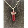 Image 3 : Lot of 5 Gemstone Healing Point Necklaces with Chains