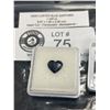 Image 1 : High Luster Blue Sapphire 1.445ct 8.97 x 7.60 x 2.36mm Heart Cut Translucent Madagascar