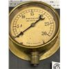 Image 3 : 2 Vintage Brass Pressure Gauges