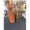 Image 4 : 2 Vintage Military Metal Gas Cans