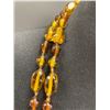 Image 3 : Very Nice 1930s 48" Amber Crystal Necklace