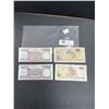 Image 2 : Lot of 4 Vintage Banknotes New Zealand and Fiji