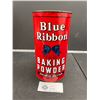 Image 1 : Blue Ribbon Baking Powder Tin - 3 Pound