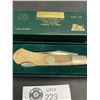 Image 2 : Hand Made Moore Maker Bone Handle Folding Knife - New In Box