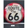 Image 1 : 16" Diameter Route 66 Bubble Sign