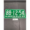 Image 1 : 1968 Alberta Business License Plate Great Color