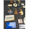 Image 2 : Lot of 15 Vintage Key Chains, Automobile, BC, Etc