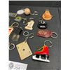 Image 2 : Lot of 15 Vintage Key Chains, Automobile, BC, Etc