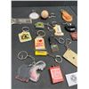 Image 3 : Lot of 15 Vintage Key Chains, Automobile, BC, Etc