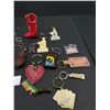 Image 3 : Lot of 15 Vintage Key Chains, Automobile, BC, Etc