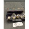 Image 2 : Vintage National Mazda Automobile Lamps Tin 6 x 3" Full of Bulbs