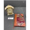 Image 1 : Vintage Schatz 8 Day Mantel Clock Made in Germany and Beautiful Diary Book