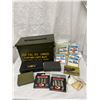 Image 1 : Vintage Metal Ammo Box Full of Gun Cleaning Supplies