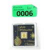 Image 1 : 1 Gram .9999 Gold Merry Christmas Geiger Bar