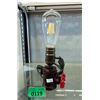 Image 1 : New Metal Pipe & Valve Lamp with Edison Bulb