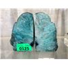 Image 1 : Blue Brazilian Crystal Agate Bookend Set