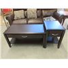 Image 1 : Coffee Table and End Table with Drawer