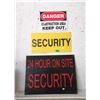 Image 1 : 1 Construction and 2 Security Signs