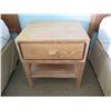 Image 1 : 2 Wooden Nightstands w/ Drawer & Undershelf, by Samuelson Contract 24" x 21" x 26"H