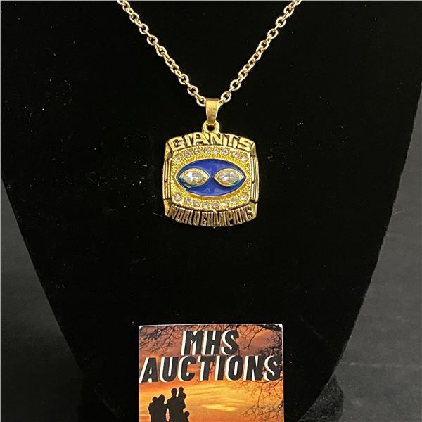 NEW YORK GIANTS 1990 N.F.L CHAMPIONSHIP NECKLACE (ref337)