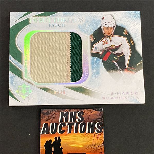 2010-11 ULTIMATE COLLECTION MARCO SCANDELLA PATCH CARD ONLY 35 MADE #18/35 (ref2088)