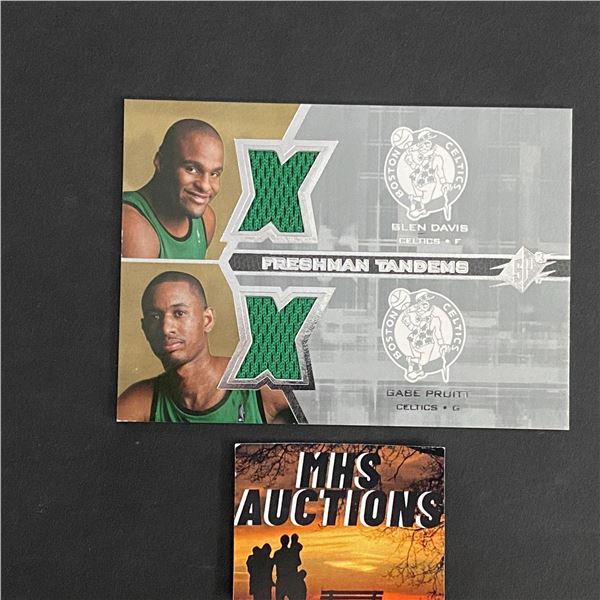 GLEN DAVIS & GABE PRUITT 2007-08 SPX BASKETBALL DUAL JERSEY CARD (ref2835)