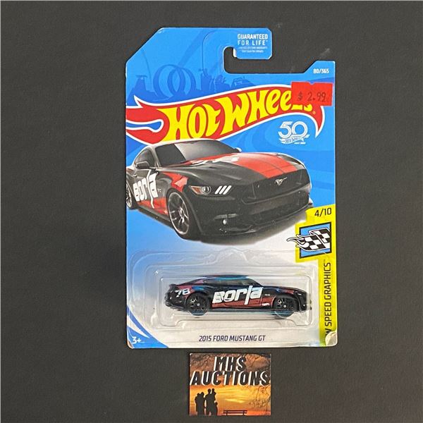 HOT WHEELS 2015 FORD MUSTANG GT 1/64TH SCALE (ref116)