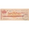 Image 1 : Bidwell Signature on Bank Check (Rare)  [145270]