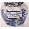 Image 2 : Staffordshire  Blue & White Transferware Puzzle Jug   [142402]