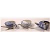Image 2 : Staffordshire Blue & White Transferware Invalid/Child Feeders Lot of 3  [142403]