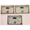 Image 1 : Moulton Mining Company Stock Certificate Collection w/W.A. Clark Signatures (3)  [143541]