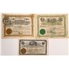 Image 1 : Three George Wingfield and Diamondfield Jack Davis Stock Certificates  [130806]