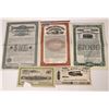 Image 1 : Santa Cruz & Monterey Rare Railroad Stocks and Bonds (5)  [145661]