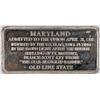 Image 2 : Danbury Mint U.S. Silver Ingot: Maryland  [146038]