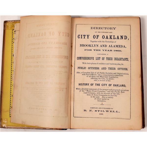 Oakland, Brooklyn, and Alameda Directory; 1869  [145948]