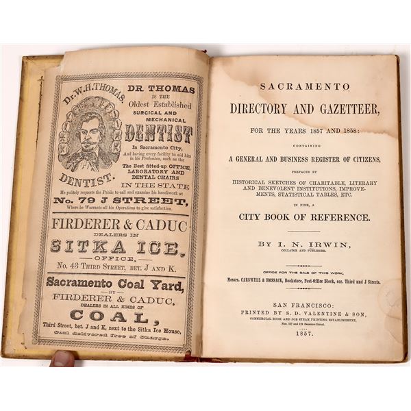 1857 Sacramento Directory  [145141]