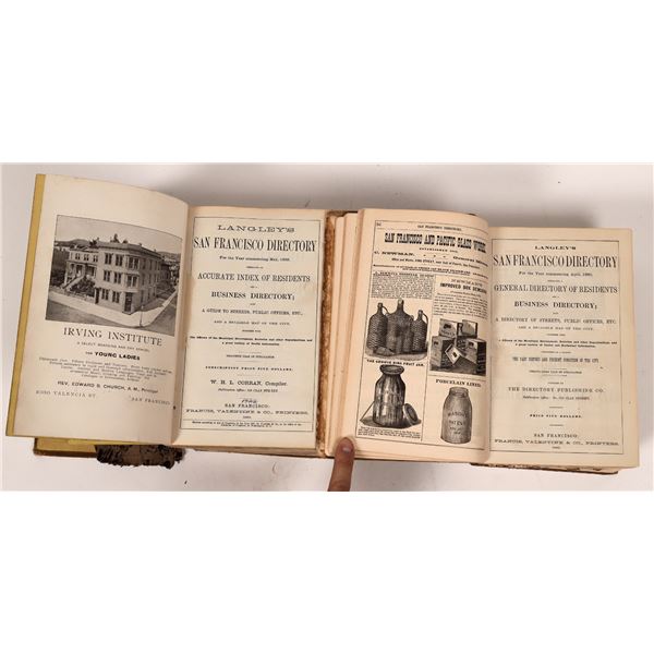 San Francisco Directories; 1880, 1889  [145029]